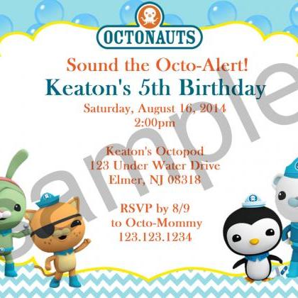 Octonauts Birthday Invitation (digital File)