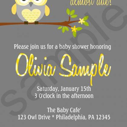 Owl Baby Shower (digital File)